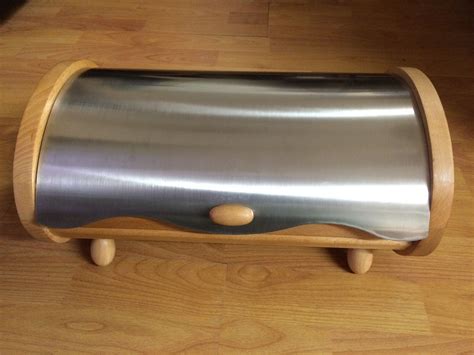 bread box wood or metal|stainless steel bread boxes.